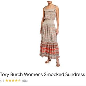 Tory Burch womens smock sundress